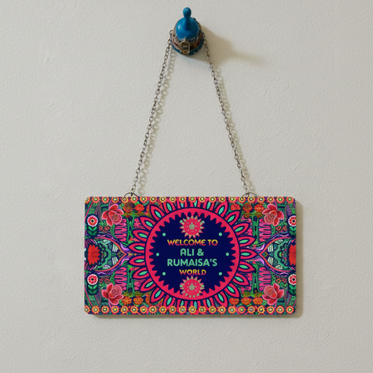 Floral Truck Art Wall Plate