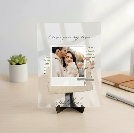 Love Script Acrylic Frame