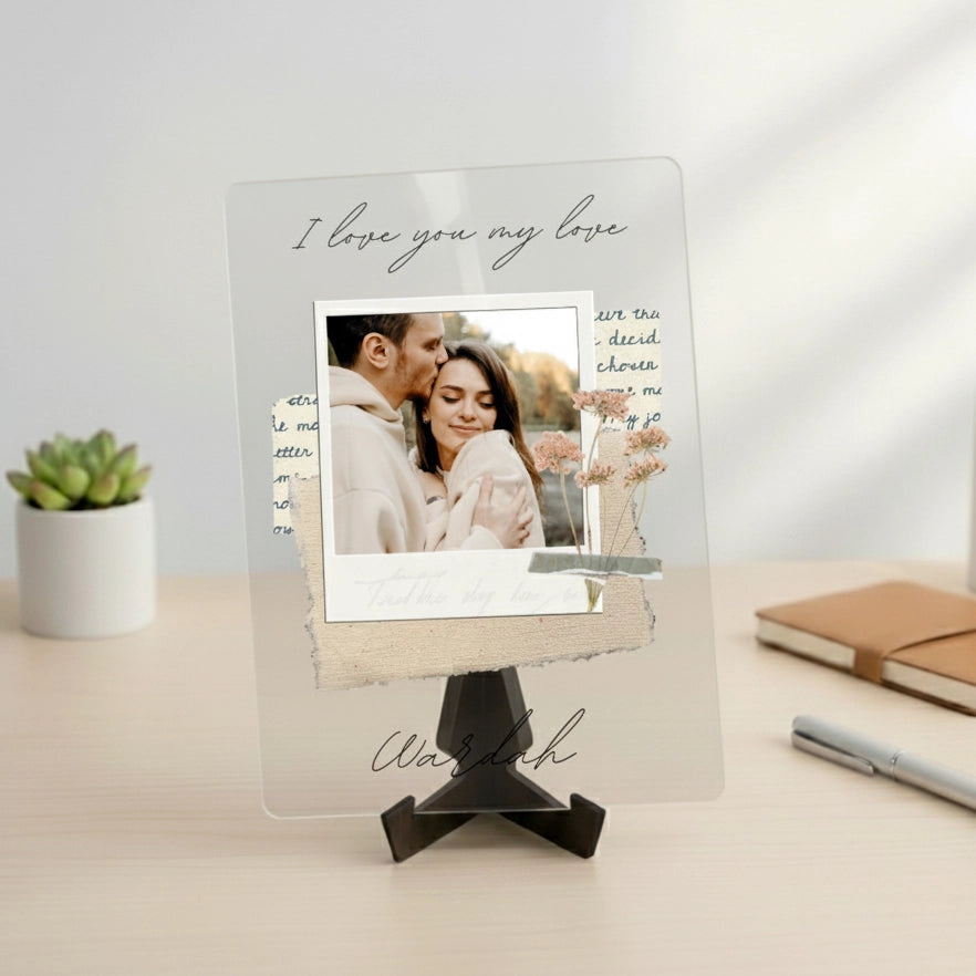Love Script Acrylic Frame