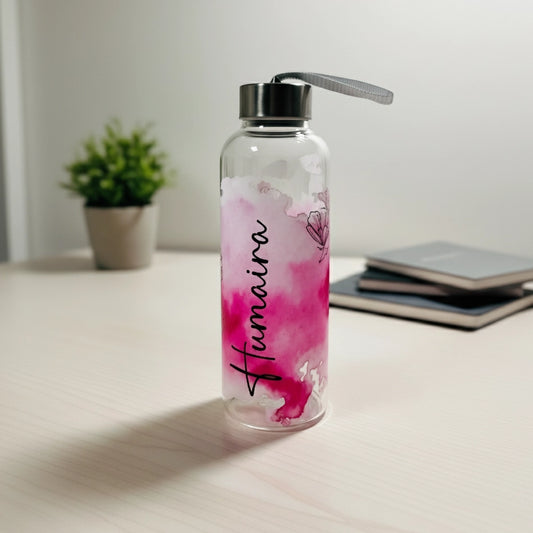 Pink Glass Bottle