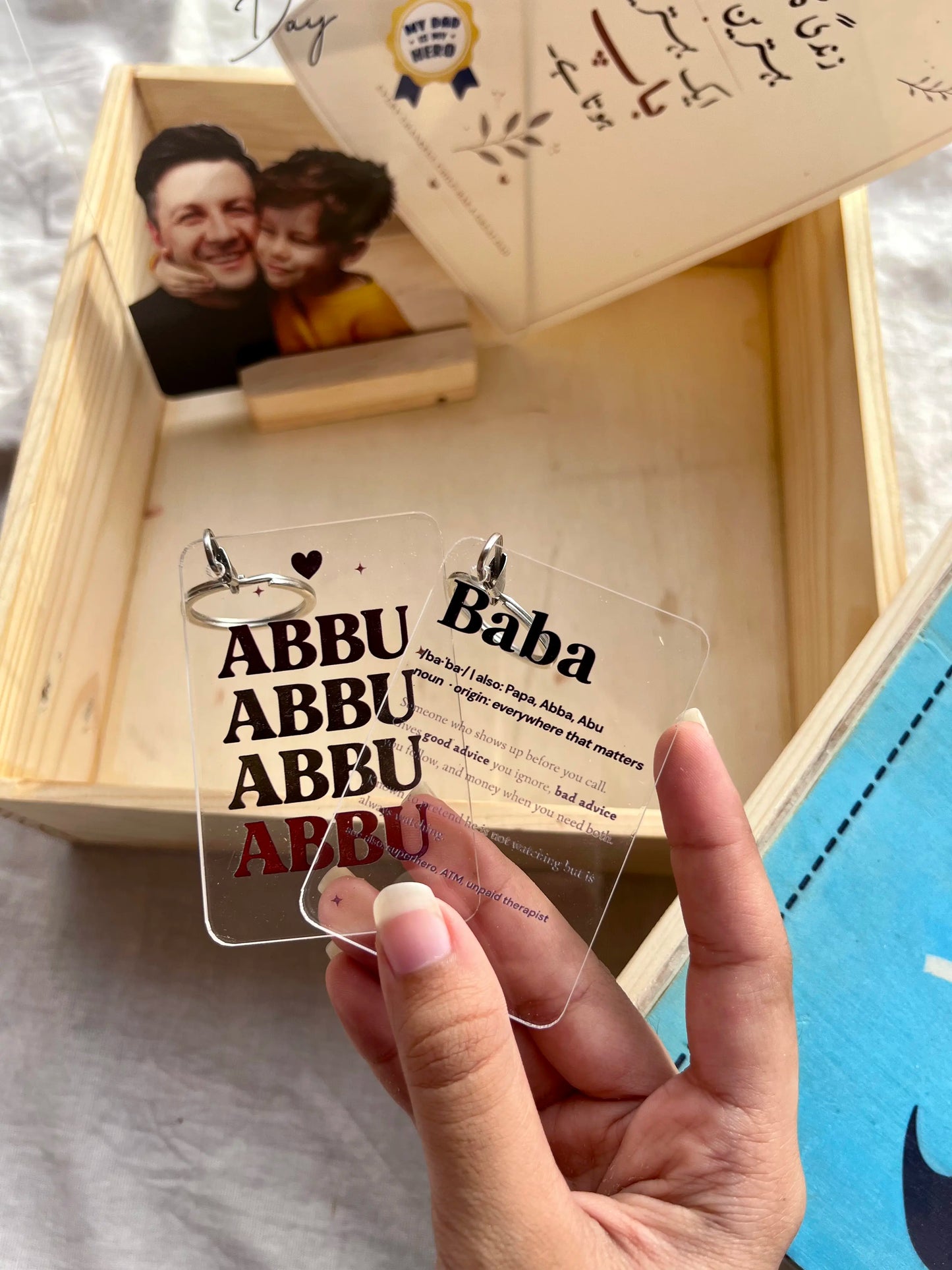Father's Day Premium Wooden Gift Box- No Cod