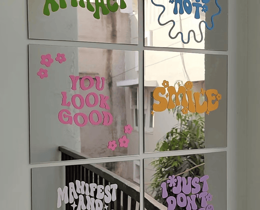 Square mirror combo of 6