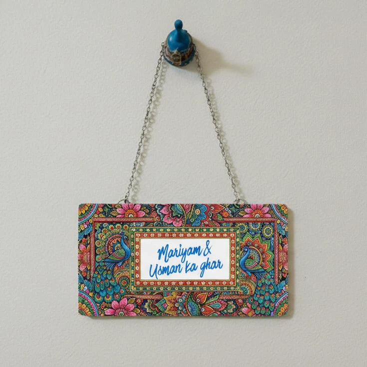 Route Romance  Colorful Metal Truck Namplate