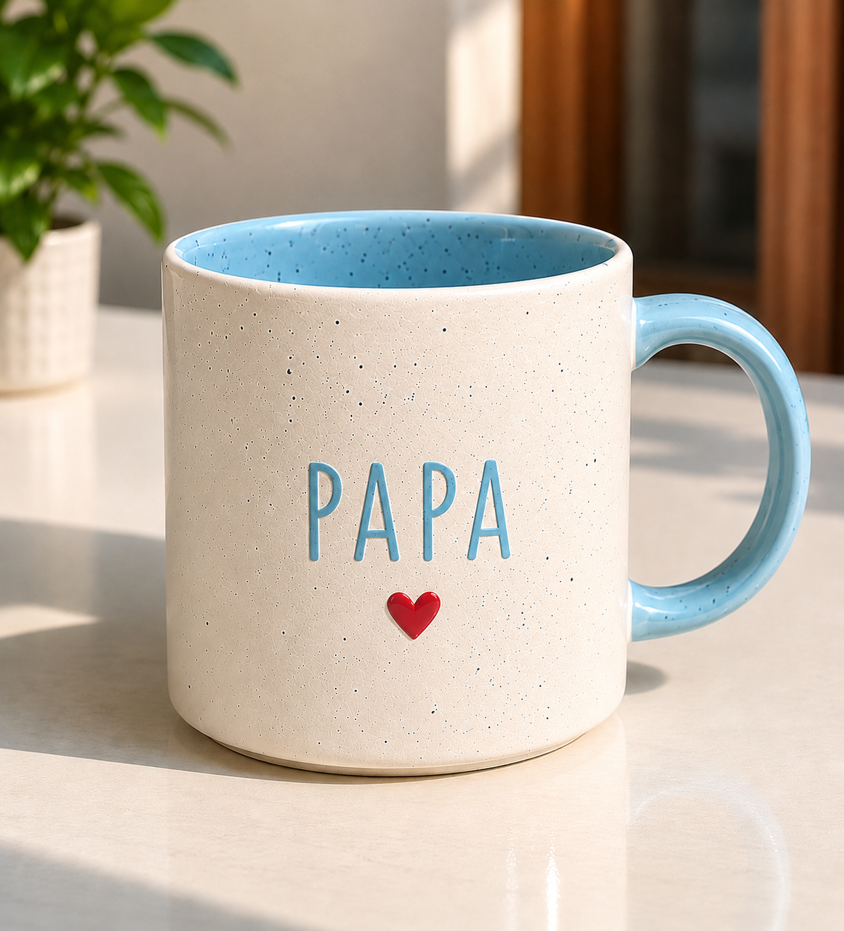 Papa Mug – Ceramic Father's Day Mug with Heart