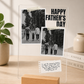 Happy Father's Day – Dual Photo Acrylic Plaque with Wooden Stand