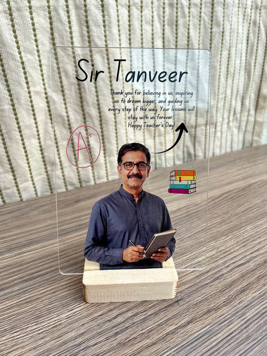 The Report Card Frame – Personalized Teacher's Day Acrylic Photo Frame
