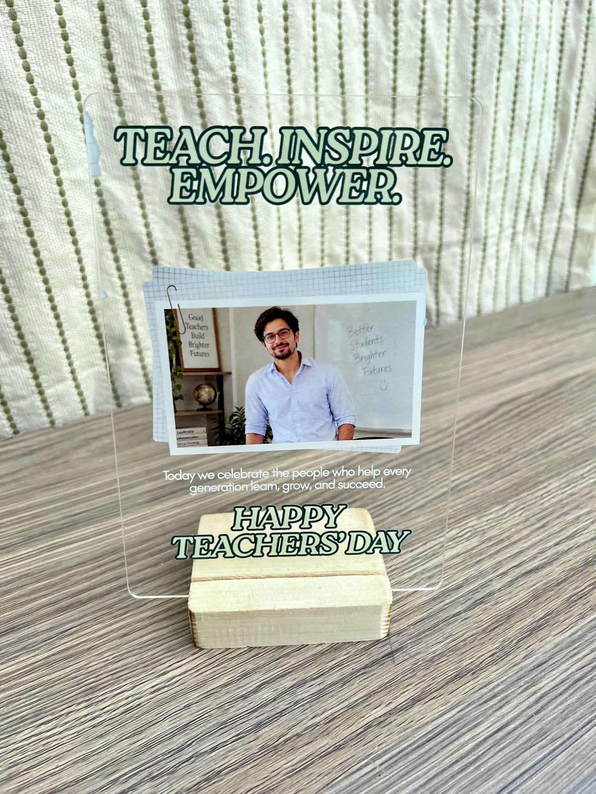 The Vision Board Frame – Personalized Teacher's Day Acrylic Photo Frame
