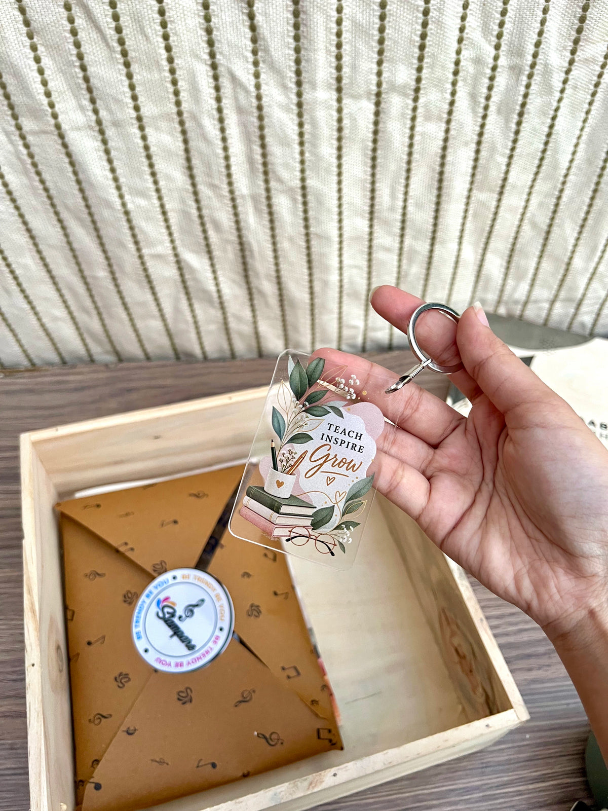 Teacher's Day Premium Wooden Gift Box – Personalized Hamper