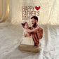 Daddy You're My Hero Father's Day acrylic photo frame - second angle
