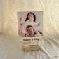 Celebrating Dad Father's Day acrylic frame - second angle