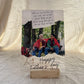 Dear Dad personalized letter and photo Father's Day acrylic frame with wooden stand