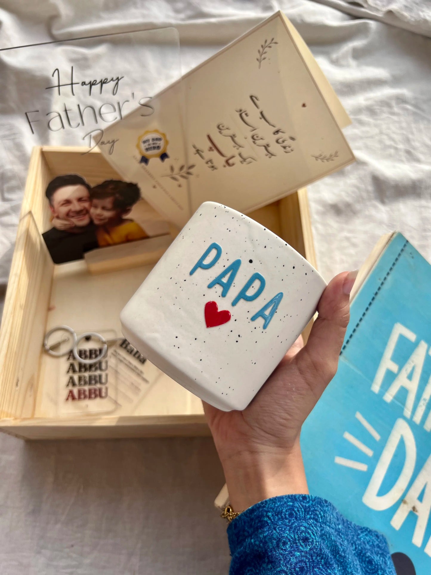 Father's Day Premium Wooden Gift Box- No Cod