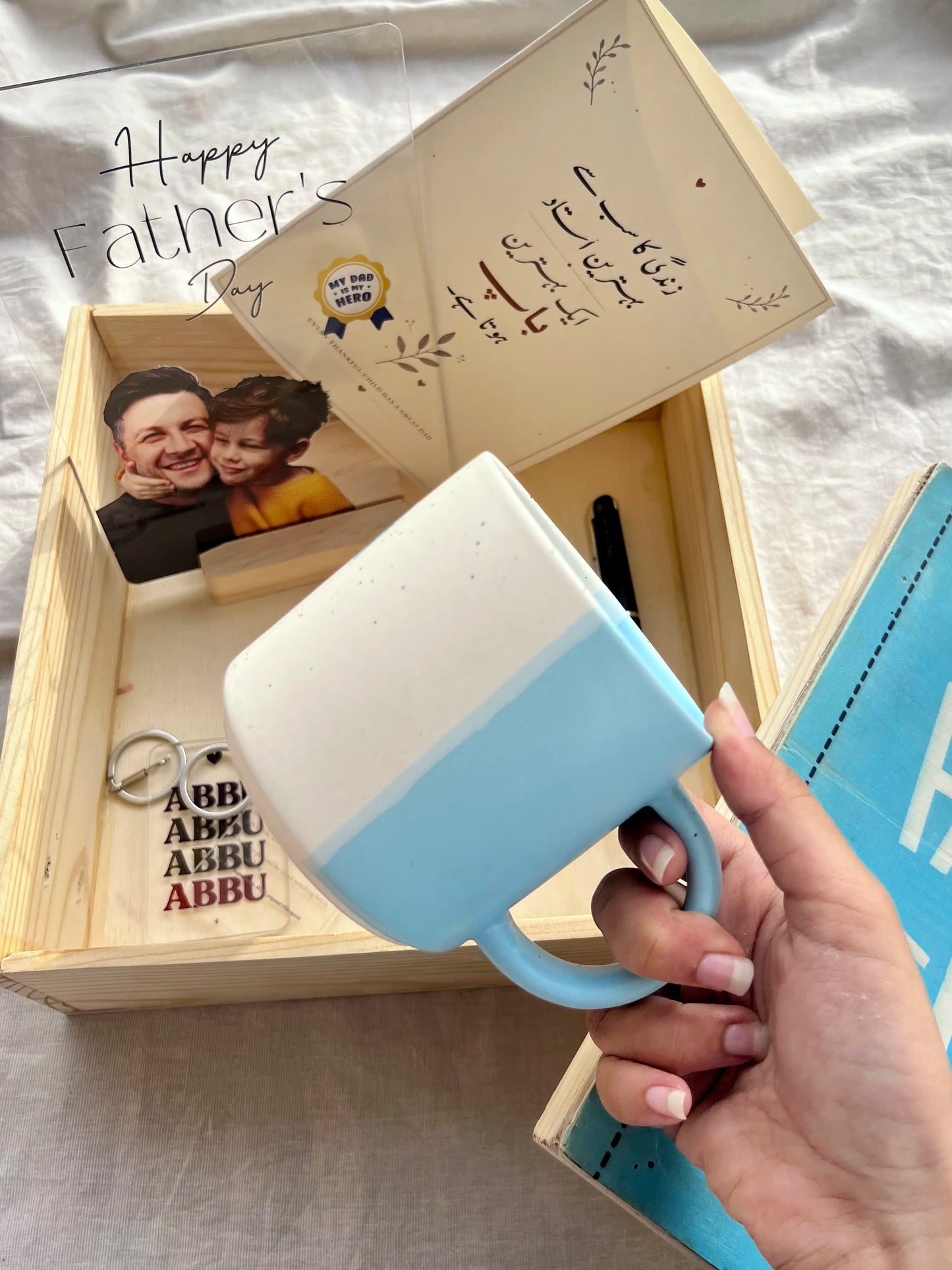 Father's Day Premium Wooden Gift Box- No Cod