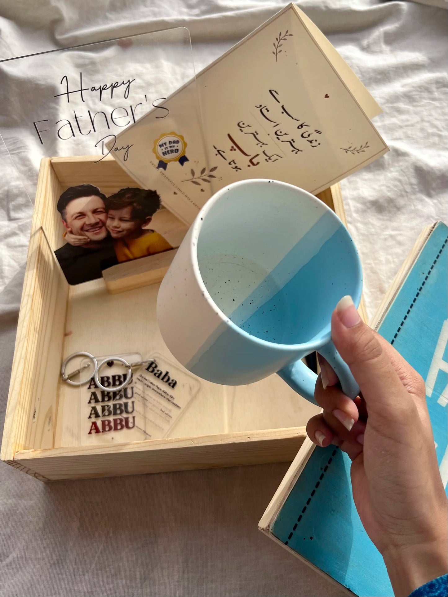 Father's Day Premium Wooden Gift Box- No Cod