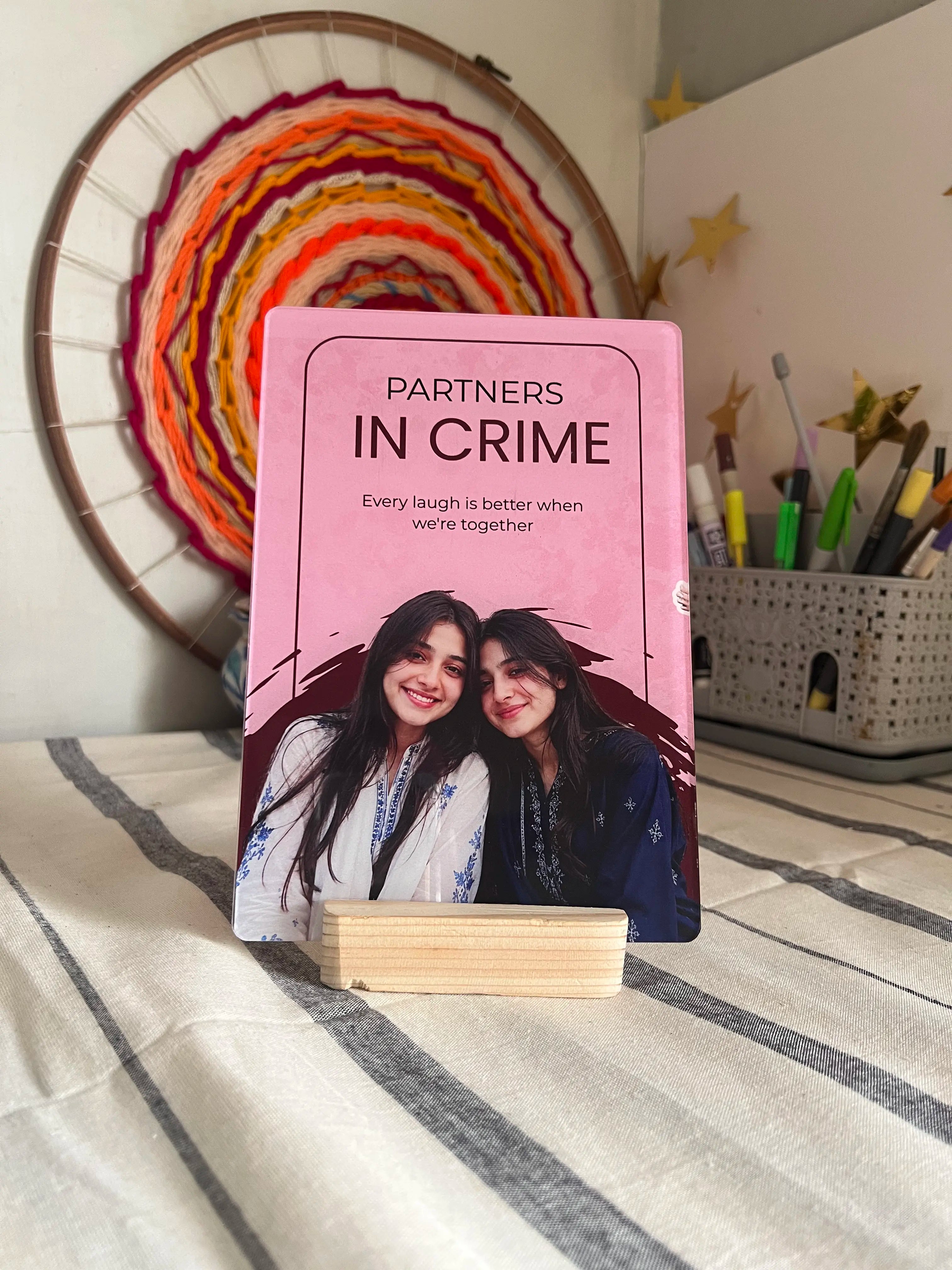 Partners in Crime Acrylic Photo Frame