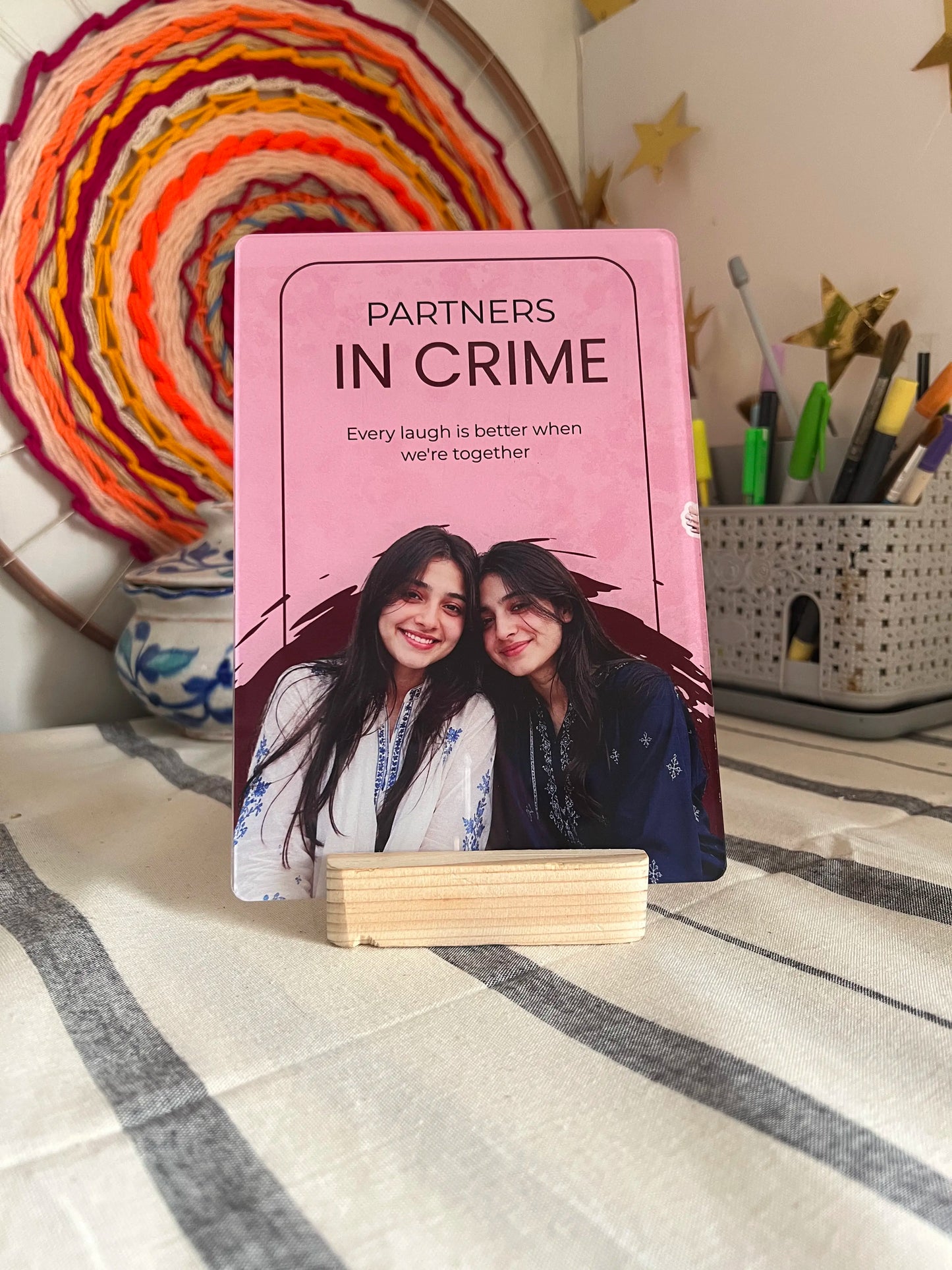 Partners in Crime Acrylic Photo Frame