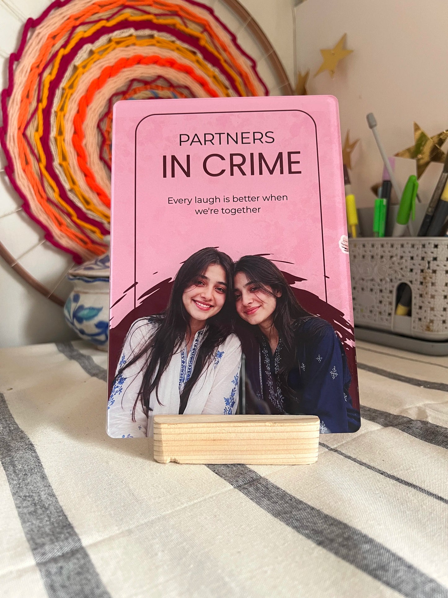 Partners in Crime Acrylic Photo Frame