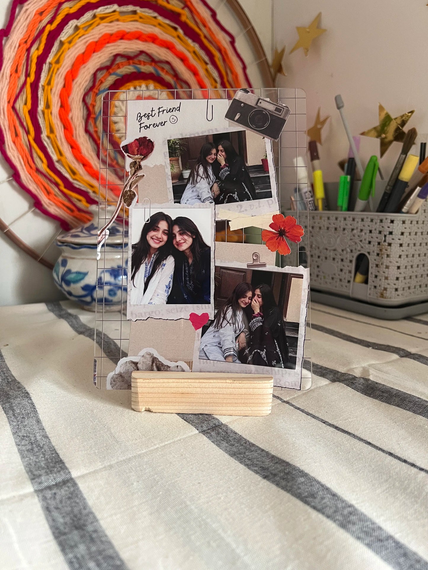 Best Friend Forever Scrapbook Acrylic Photo Frame