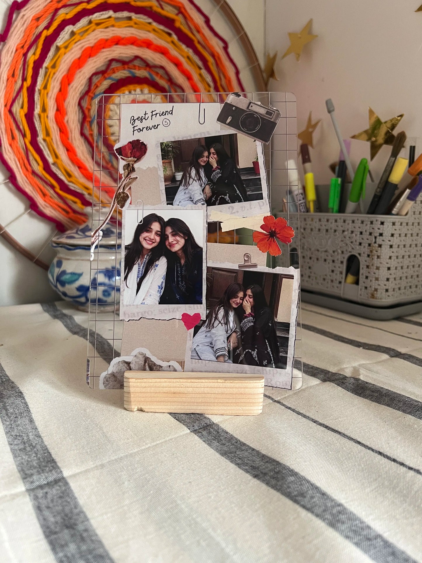 Best Friend Forever Scrapbook Acrylic Photo Frame
