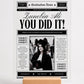 Graduation News – Vintage Newspaper Acrylic Plaque